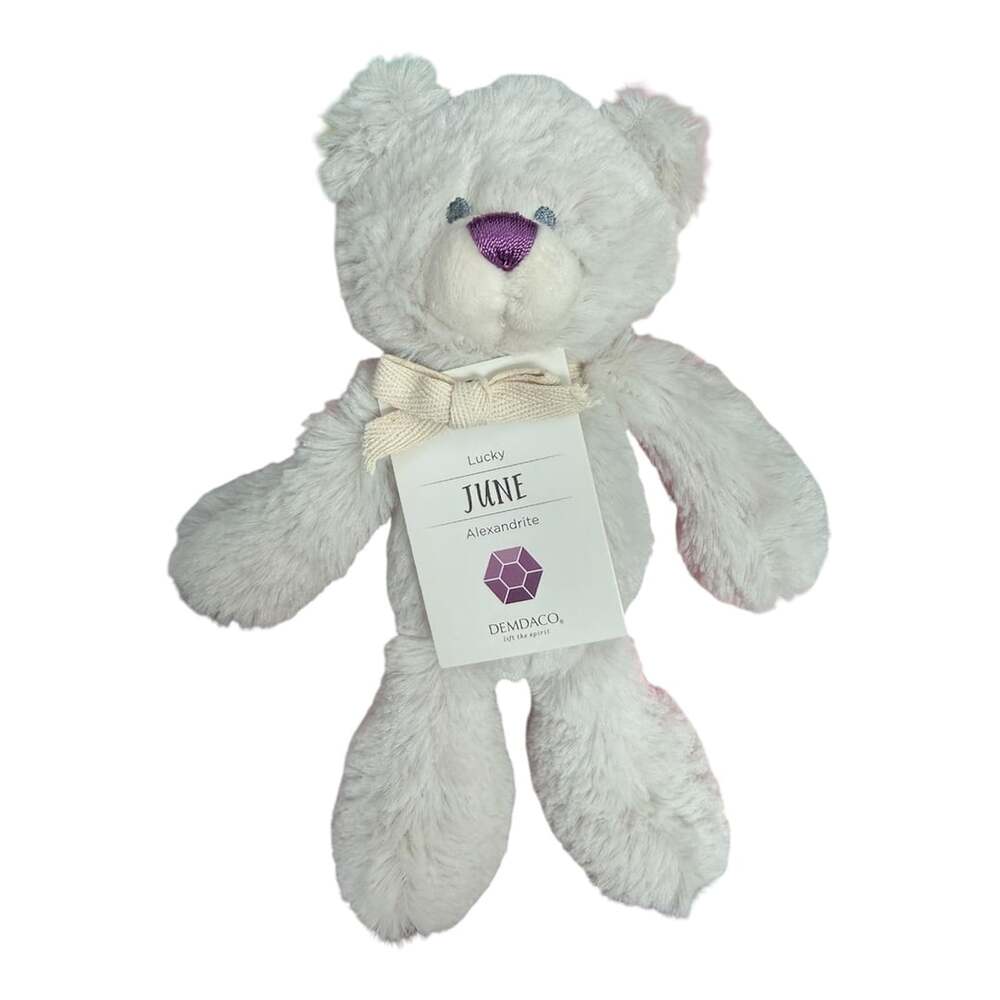Demdaco June Alexandrite Birthstone Plush Bear